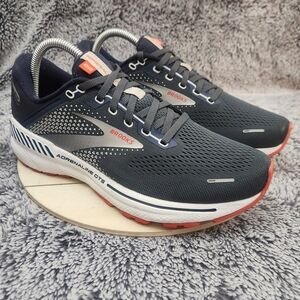 Brooks Adrenaline GTS 22 Shoes Mens Size 8 Blue Gray Running Athletic Sneakers